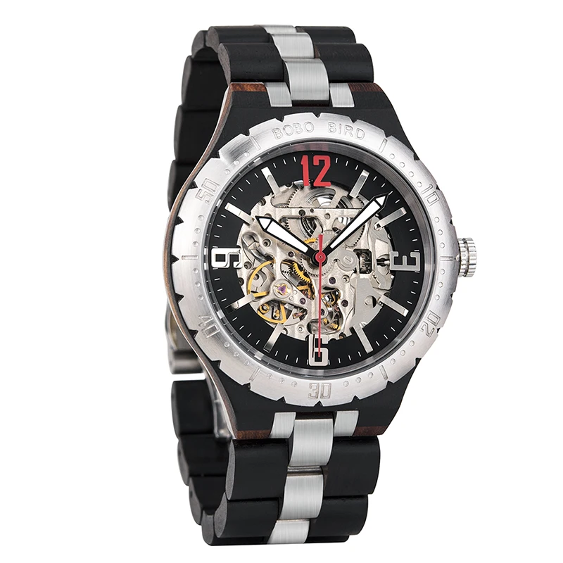 

BOBO BIRD Oem Tourbillon Mechanical Automatic Wood Watch Men Wrist Luxury High Quality Luminous Multiple Function