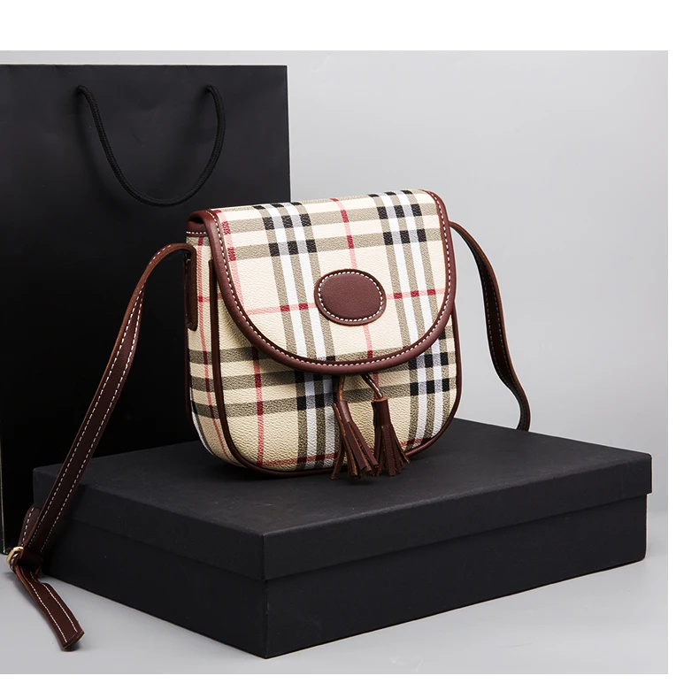 

Shoulder Flap Plaid Designer Handbags Casual Crossbody Bag luxury ladys hand bags