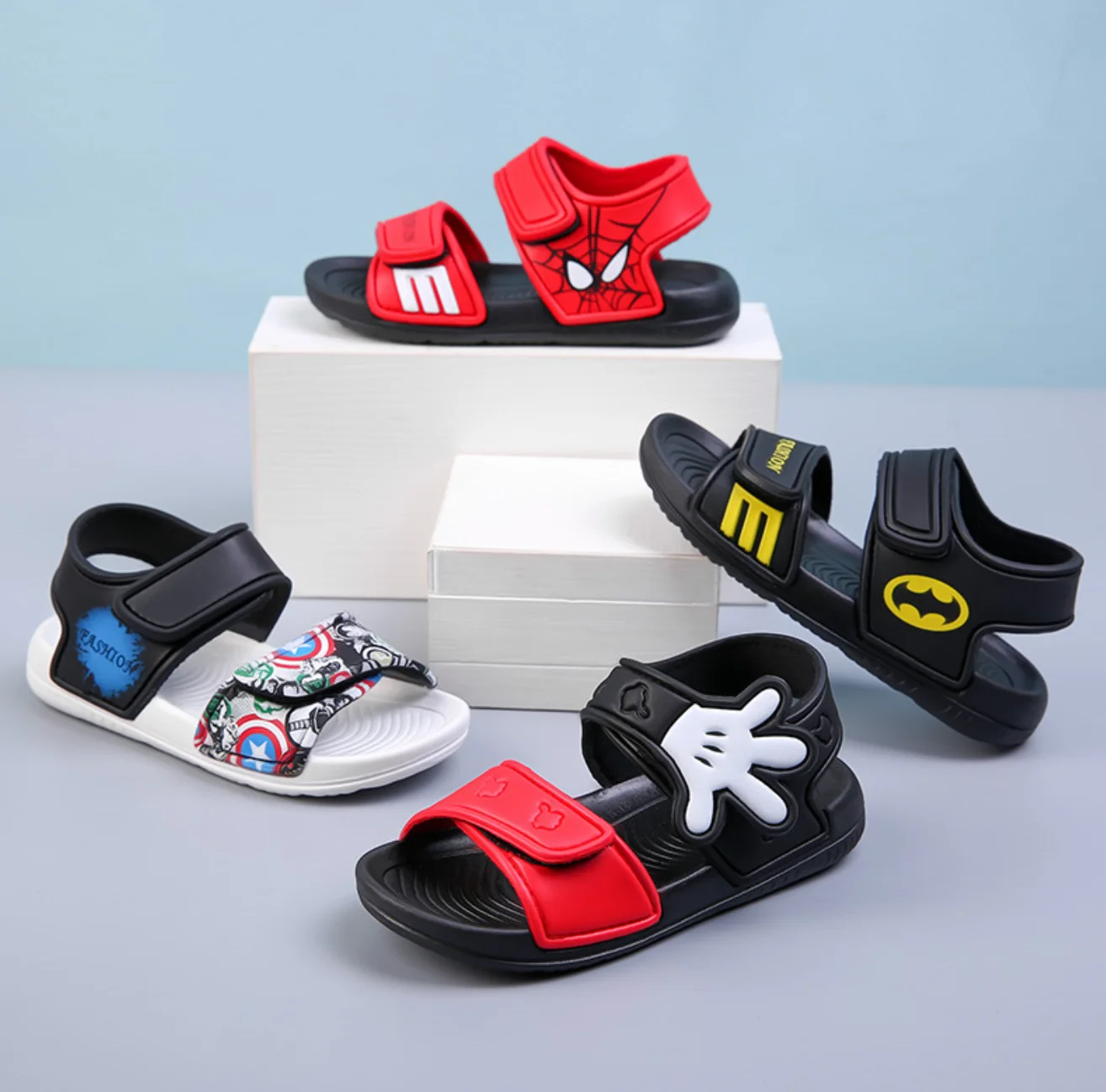 

Cartoon design baby and kids light weight EVA beach sandals