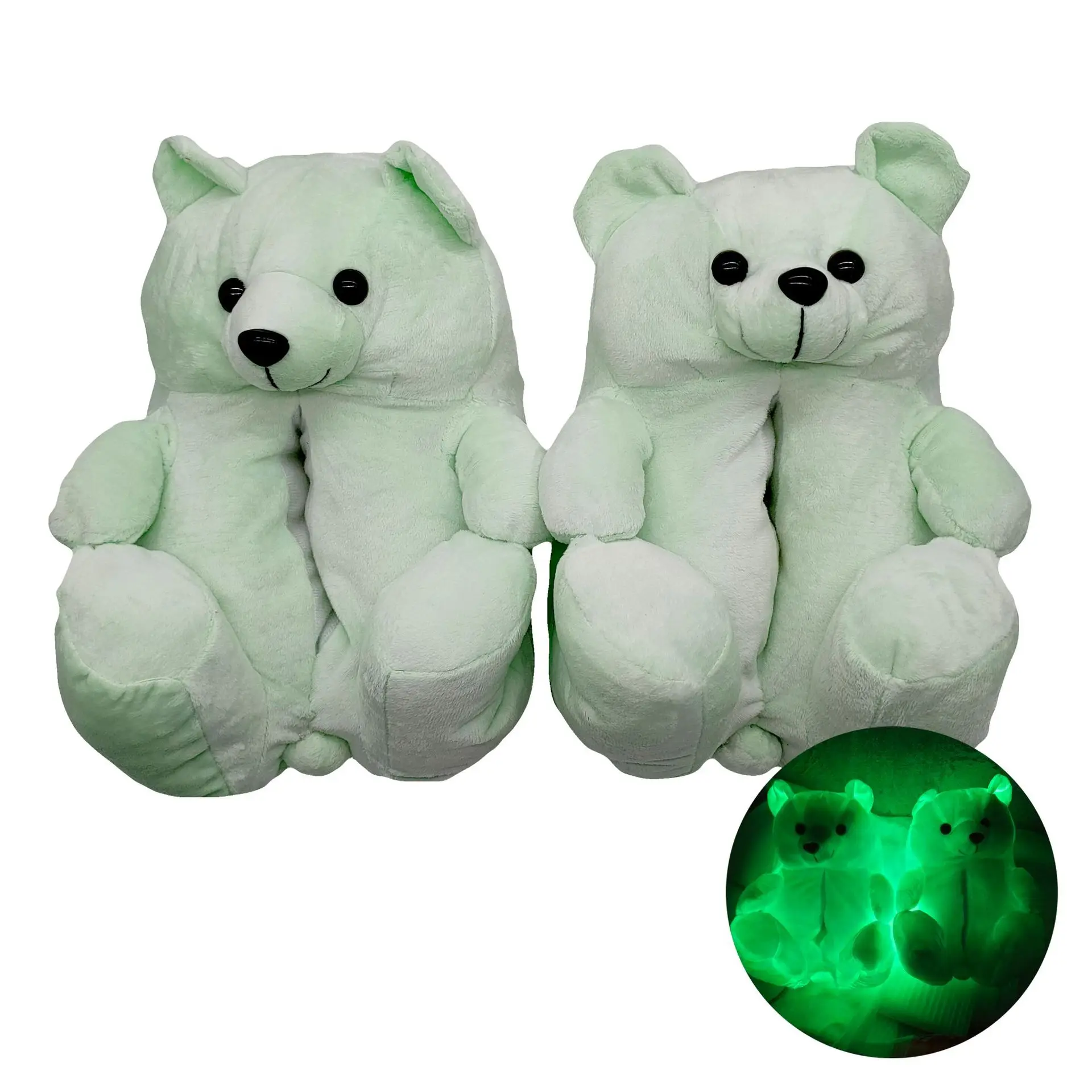 

Wholesale Snuggle Bear Slippers Wholesale Teddy Bear Slippers With Birthday Gift, 6 colors