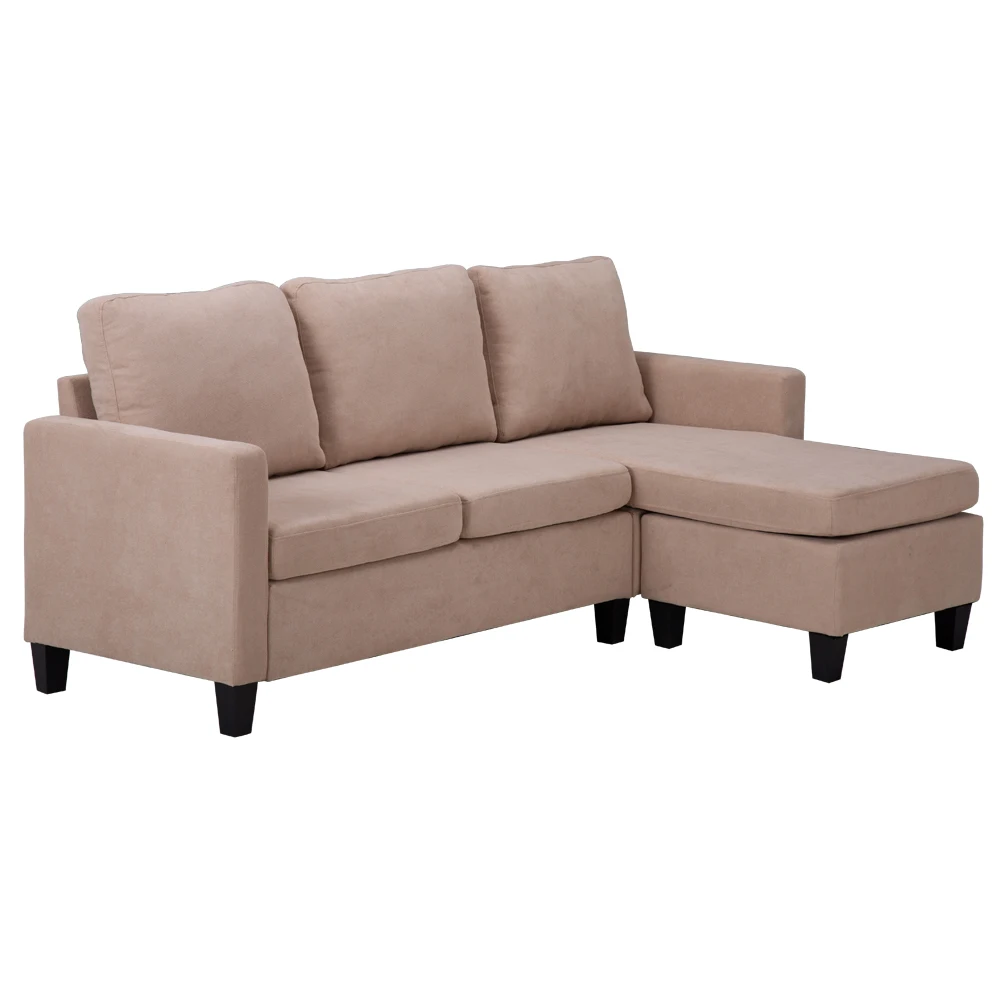 

Free Shipping Modern Sectional Corner Couch Chaise Longue Combination Bed Living Room Furniture Sofa