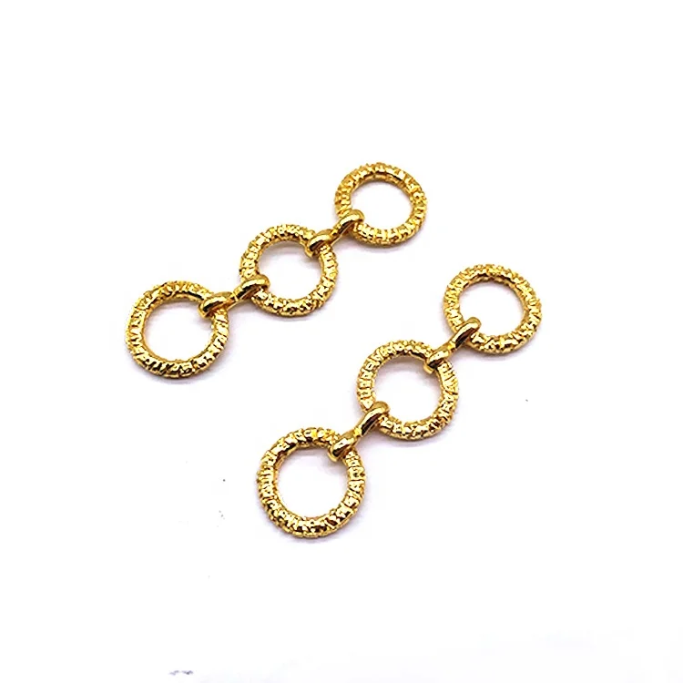 

2021 Fashion gold swimwear ring bikini circle connector in nickle free, Crystal