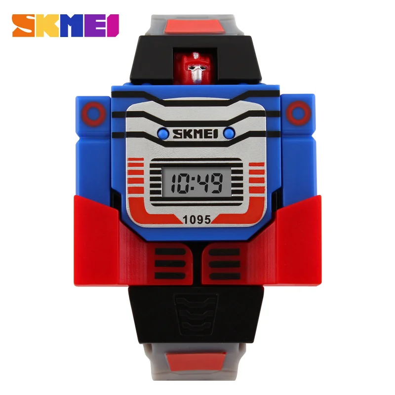 

SKMEI 1095 Children Digital Watch LED Fashion Top Brand Gift for Boys Girls Kids digital smart watch, 4 colors for choose from