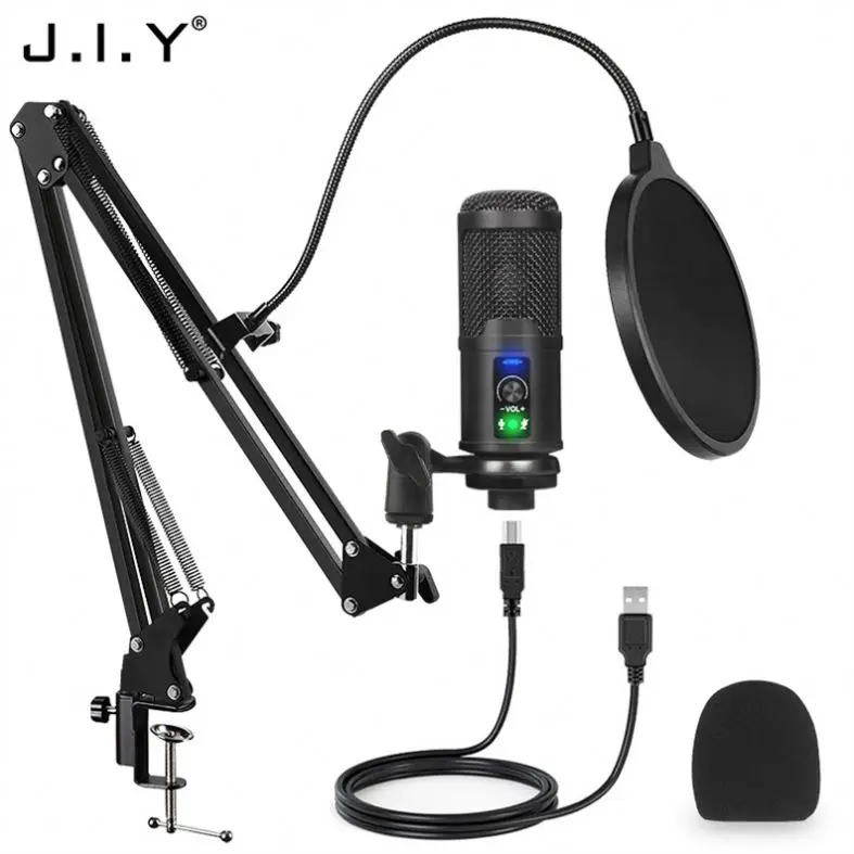 

J.I.Y BM-65 Hot Sell Podcast Microphone For Studio Microphone, Black