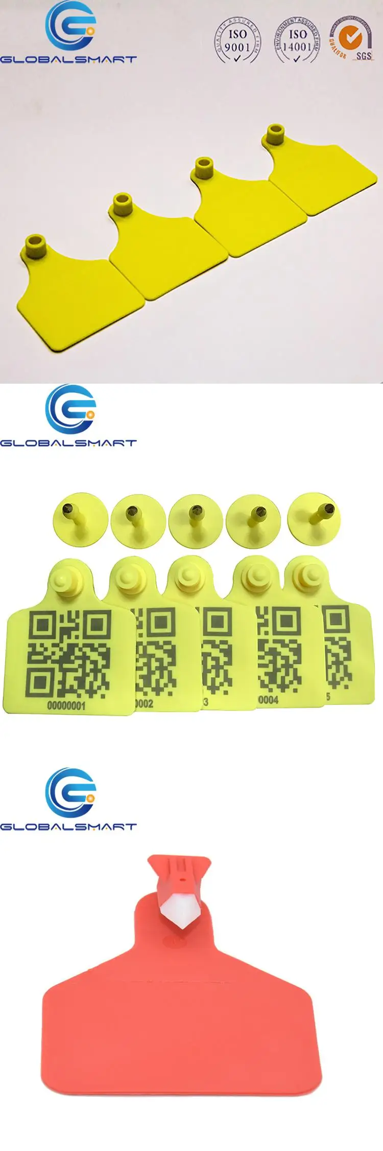 plastic rfid rabbit ear tag