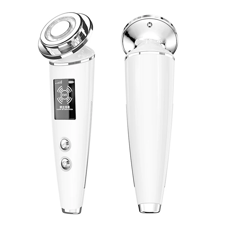 

Skin Tightening Device Pulse Eye Lift 3D Roller Lifting Slimming Portable Private Labrling Ultrasonic Led Light Facial Massage, White