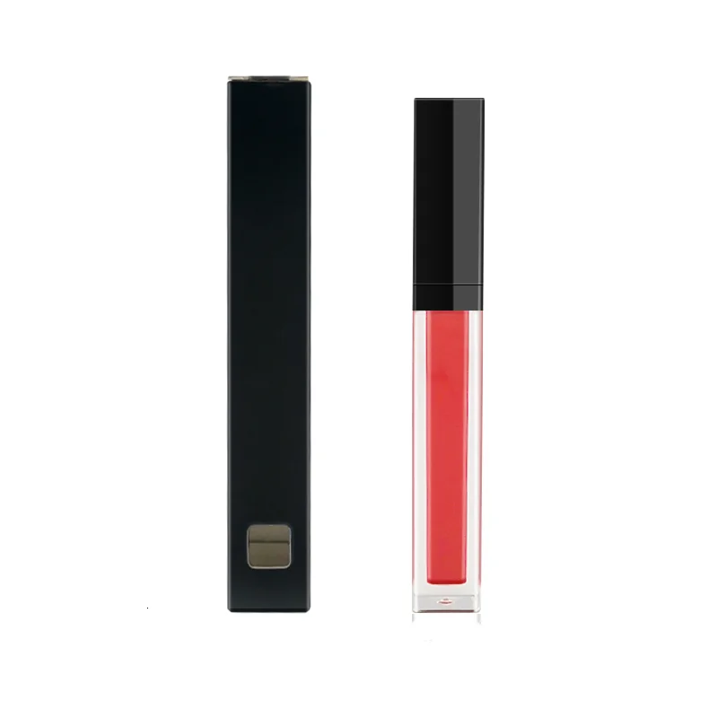 

Amazon Hot selling Customized Logo Velvet matte luxury lip gloss with ligh