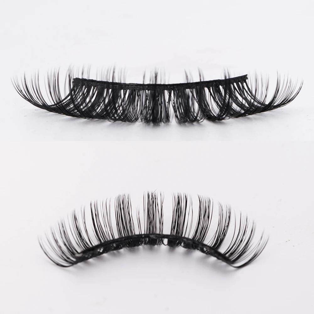 

SENKA C D Curl Strip Eyelashes Russian Eyelash Extensions Deep Curl Lashes Russian Volume Faux Mink Strip False Lashes