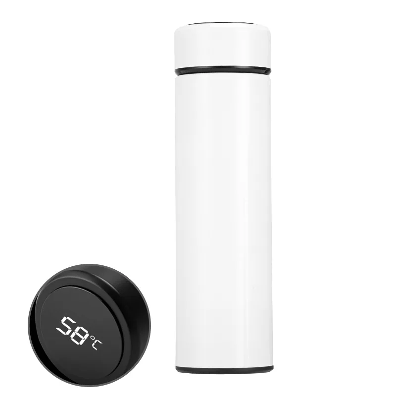 

2019 new style smart sport water bottle with LED Temperature Display, Black;white;red;blue smart water bottle