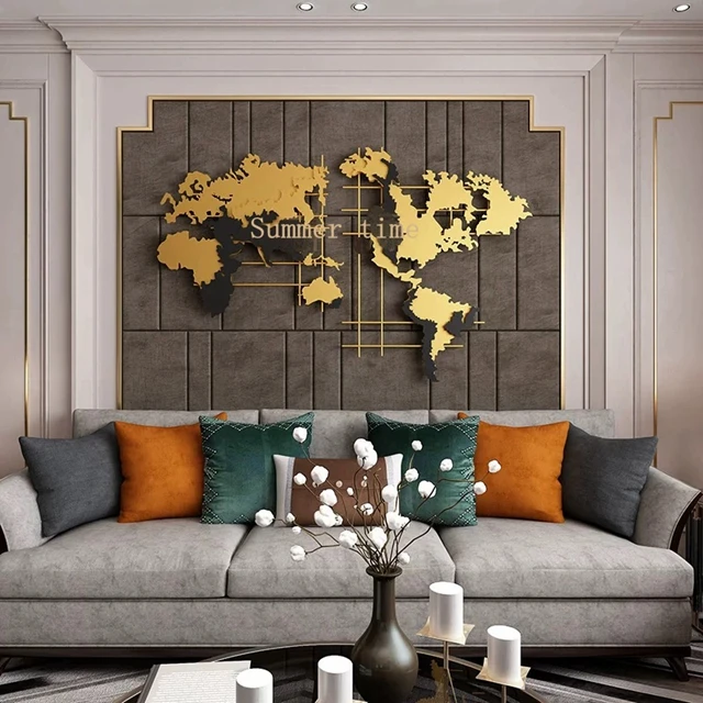 Hanging Metal Map Simple Design Wall Decoration Buy Hanging Wall Decoration,Metal Map Wall