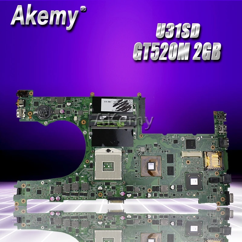 

U31SD GT520M 2GB N12P-GV-B-A1 mainboard For Asus U31S U31SD U31SG laptop motherboard 60-N4LMB2000-C01 100% Tested Free Shipping