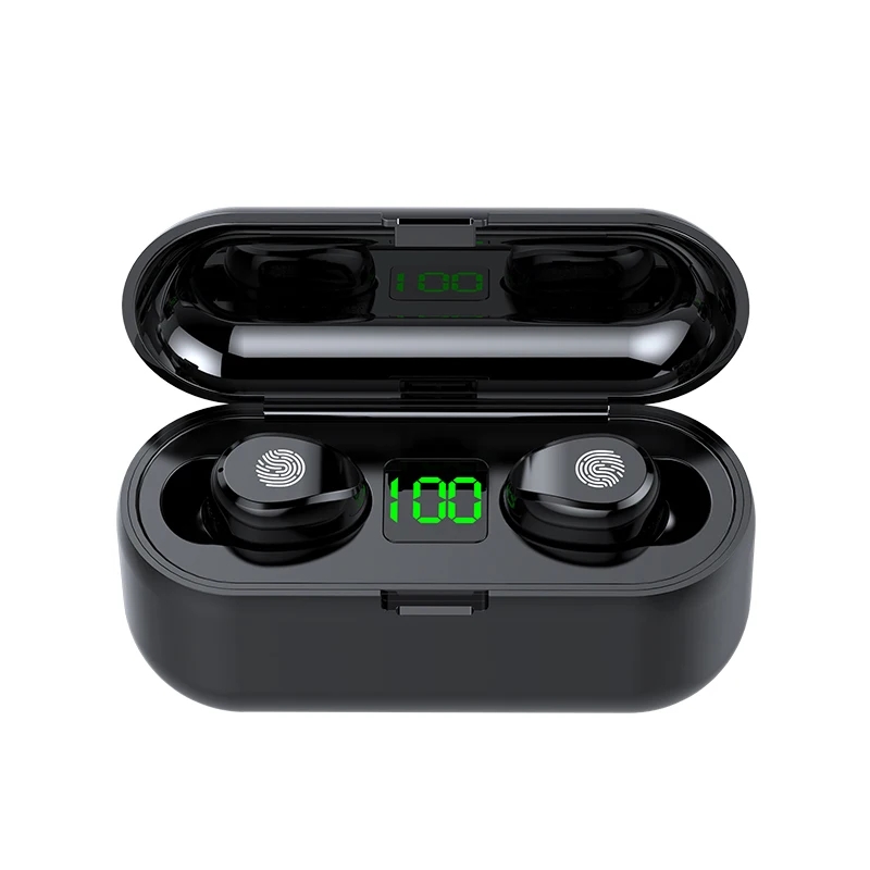 

Best Seller 2021 F9 Earphone Headphone Professional Audio Tws Headset Wireless BT Auriculares Waterproof Earbuds with Power Bank