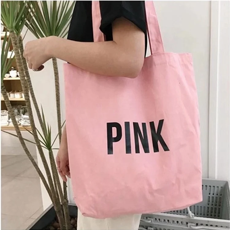 
Wholesale Customized Logo Foldable Reusable Cotton Canvas Women Shopping Tote Bag 