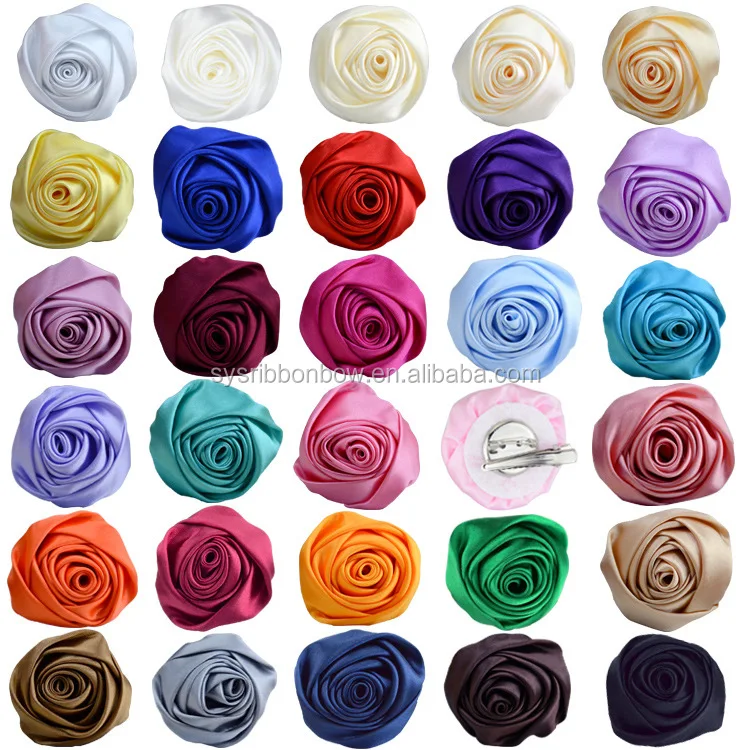 Carnation ribbon flower decorative for dress