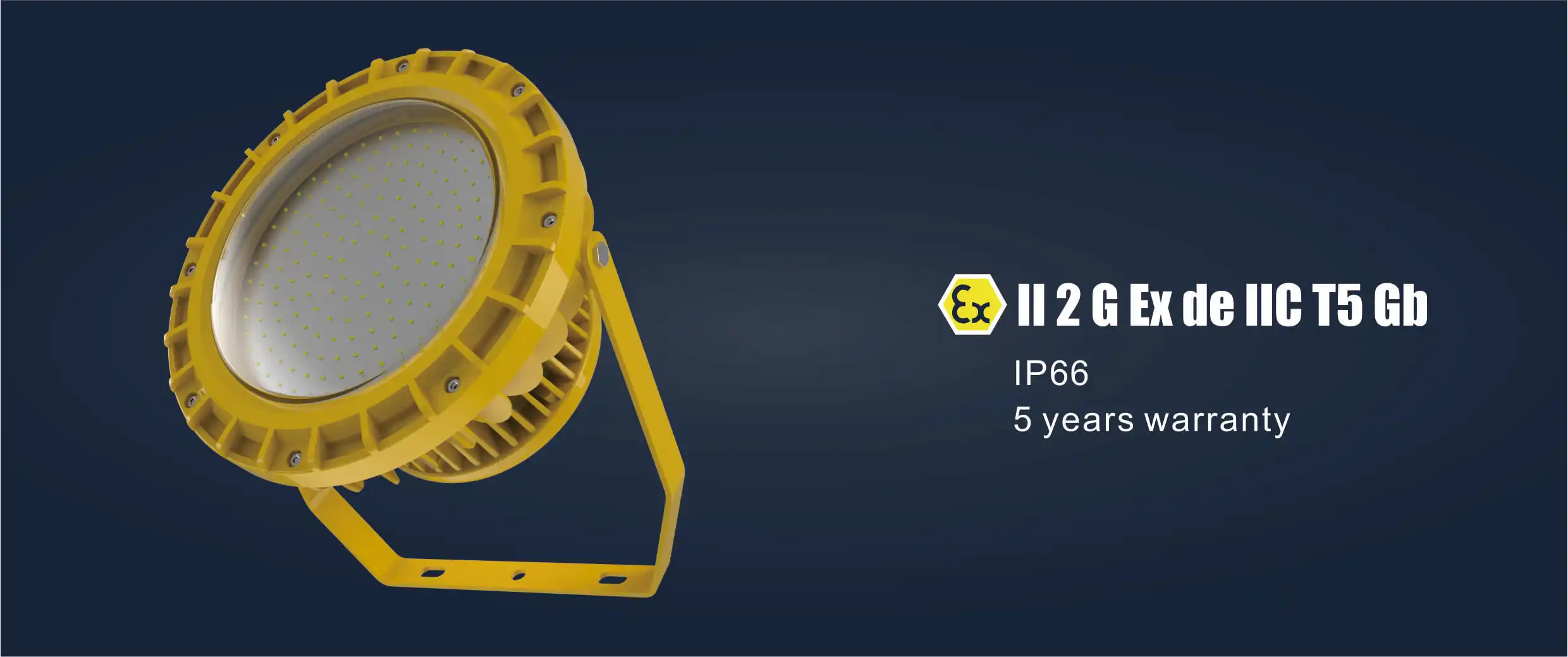 Energy saving 130LM/W IK08 ATEX CE ROHS 60W 80W 100W 150W 200W led explosion proof highbay light - ANKUX.COM