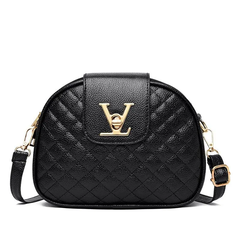 

Summer Small Shoulder Messenger Bag Female Girl Three Layers Circle Luxury Handbags Simple Style Crossbody Bags Purse
