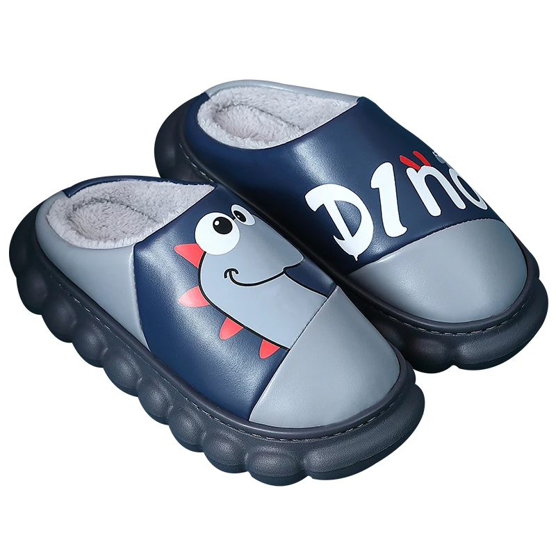 

Cute Couple Indoor Winter Slippers Women Shoes Waterproof Slide Cotton Wool Warm Bedroom Slippers, Solid color