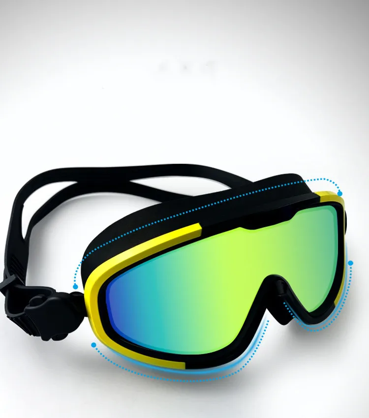 

Hot optical goggle swimming adults anti fog swim goggles with protective case customized logo, Red+blue+black+white+yellow