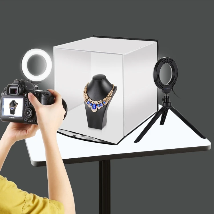 

Lightbox Photography Softbox Puluz 30cm Folding Portable Light Set Led Lighting Photo Studio Accessories