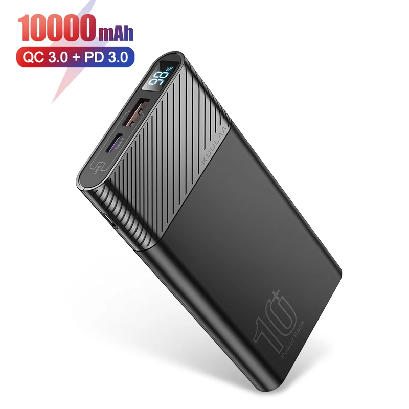 

2020 OEM custom ce rohs slim portable 18W PD QC 3.0 fast charging mobile charger 10000mAh power banks smart powerbank power bank