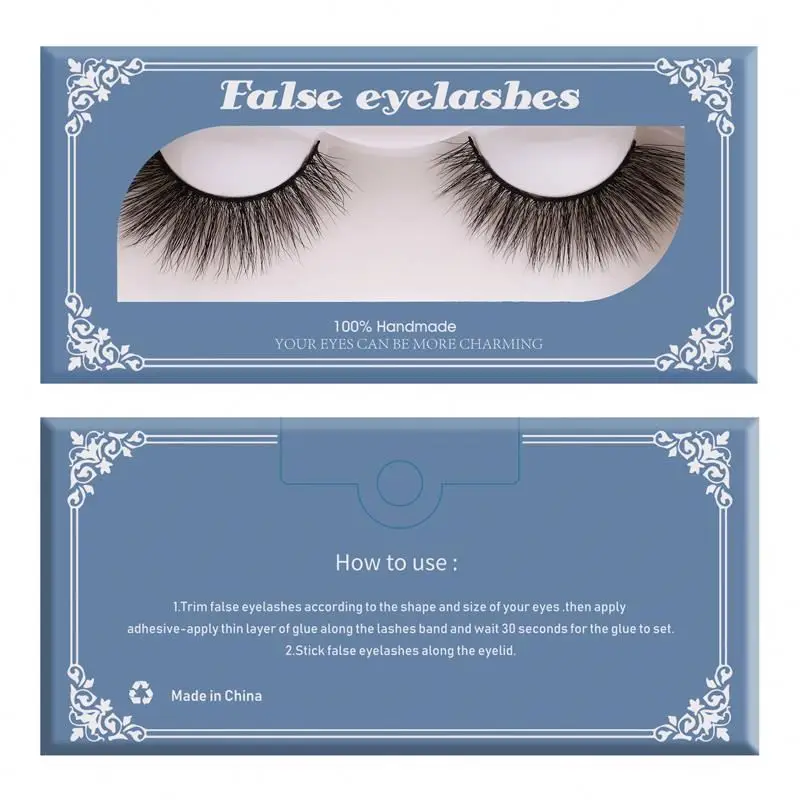

wholesale eyelash vendor customized boxes high quality imported fiber eyelashes