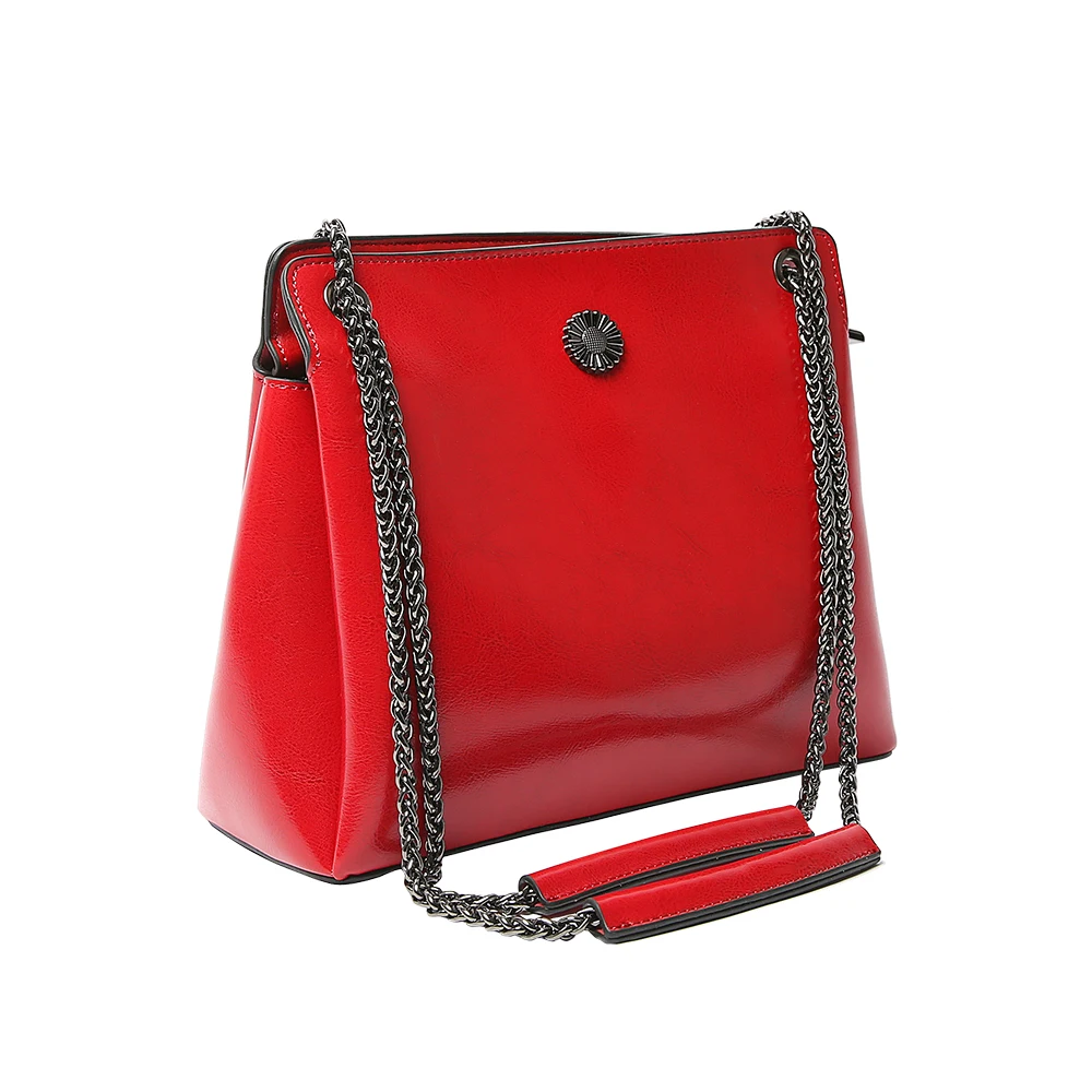 

Genuine Leather Women Hand Bags Shoulder Bags Big Casual Bags Set Handbag For women, Accept customized