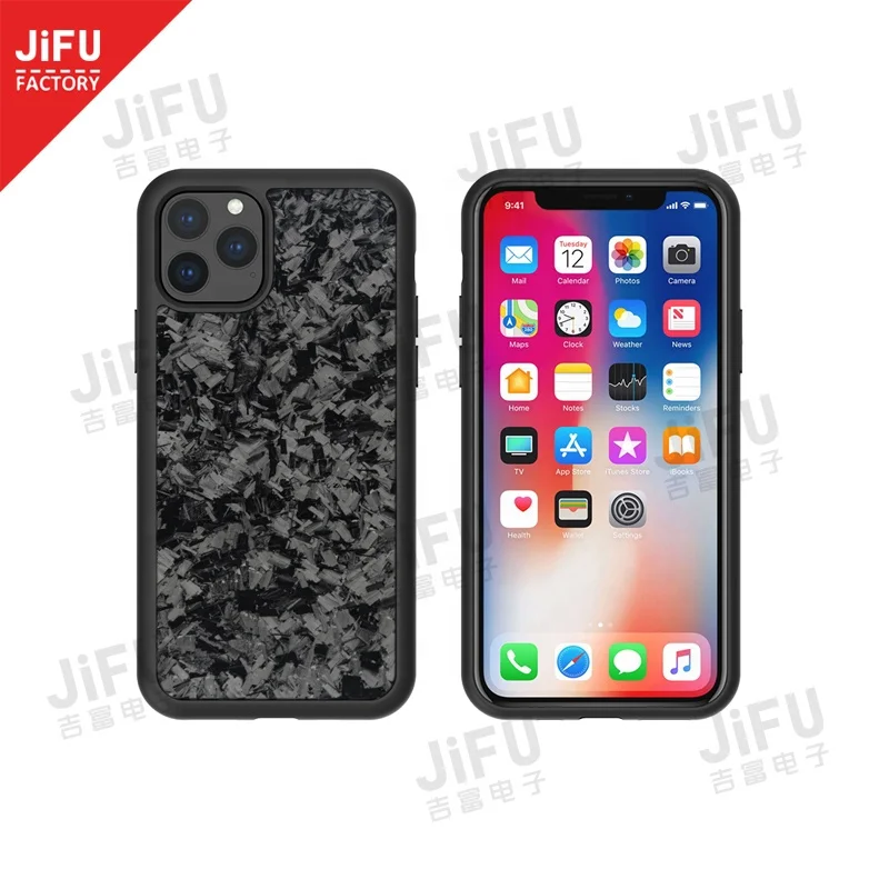 

2020 best selling carbon fiber products ultra-thin glossy finished forged carbon fiber phone case for Iphone12 series
