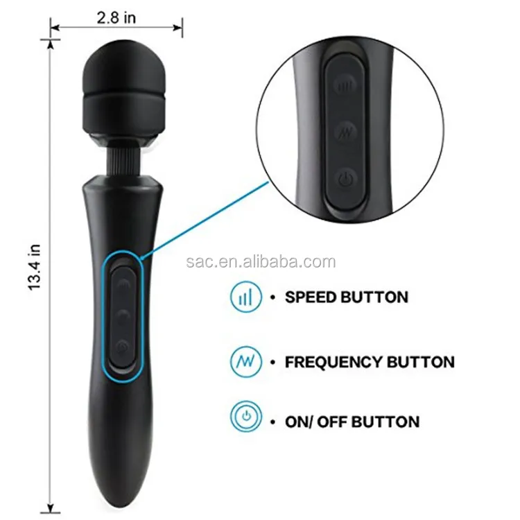 Cordless Handheld Vibrator Powerful 20 Speed Vibration Electric Usb