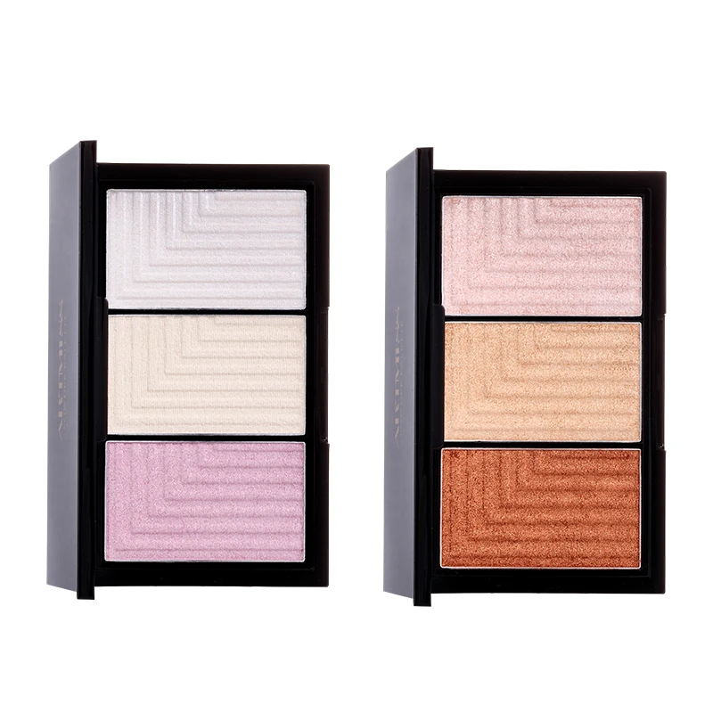 

Hot Sale Brightening 3D Highlighter Palette Private Label Custom Face High Light