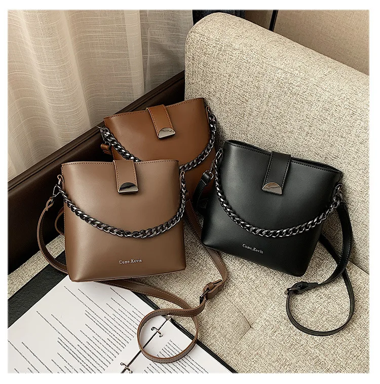 

ST-0422 Autumn Fashion Single Shoulder Bag Joker Contracted Portable Inclined Bucket Bags Women Fashion Handbags Shoulder 2021, Multi color