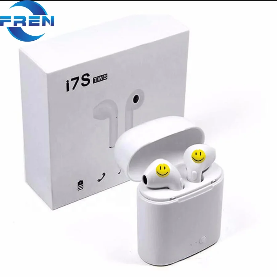 

i7s TWS 5.0 Mini Earphones Wireless Headset Stereo Headphones Sport Earbud Earphone With Mic Charge Box WTS FREE LOGO