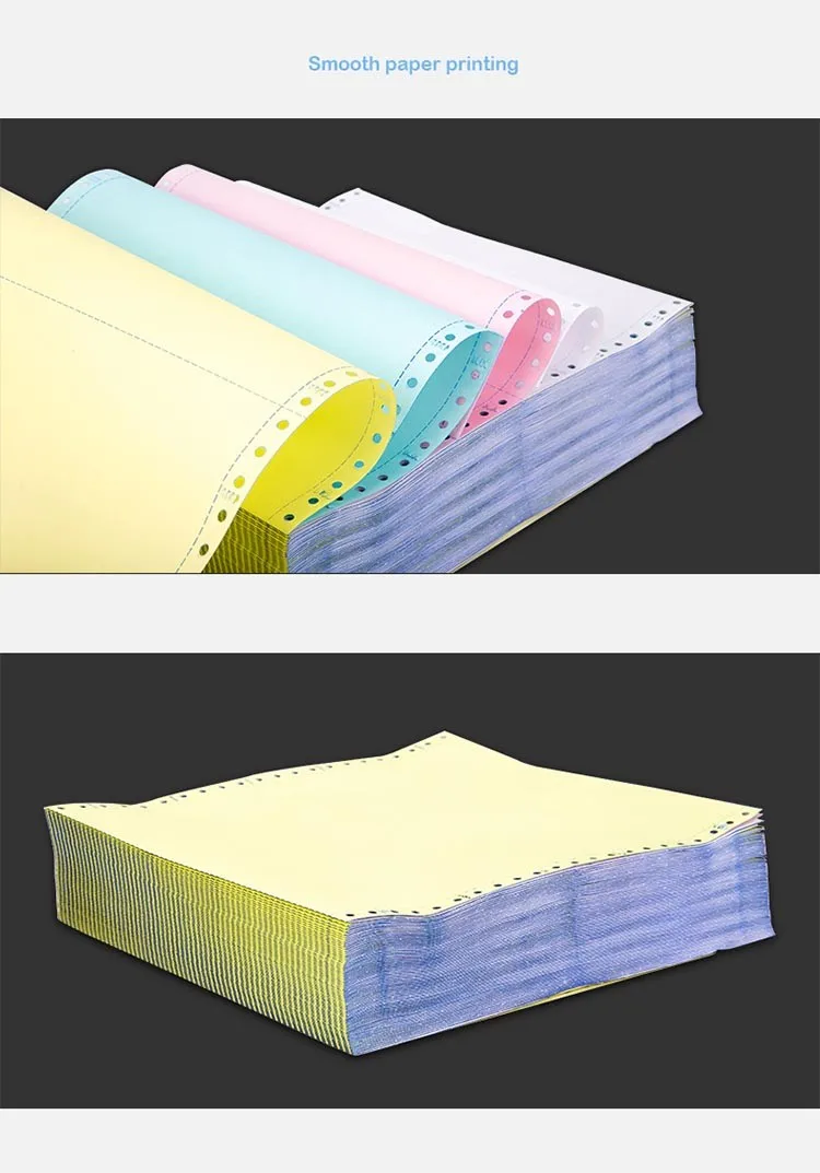 3 Ply Ncr Computer Form Paper Computer Form Continuous Paper Printer In