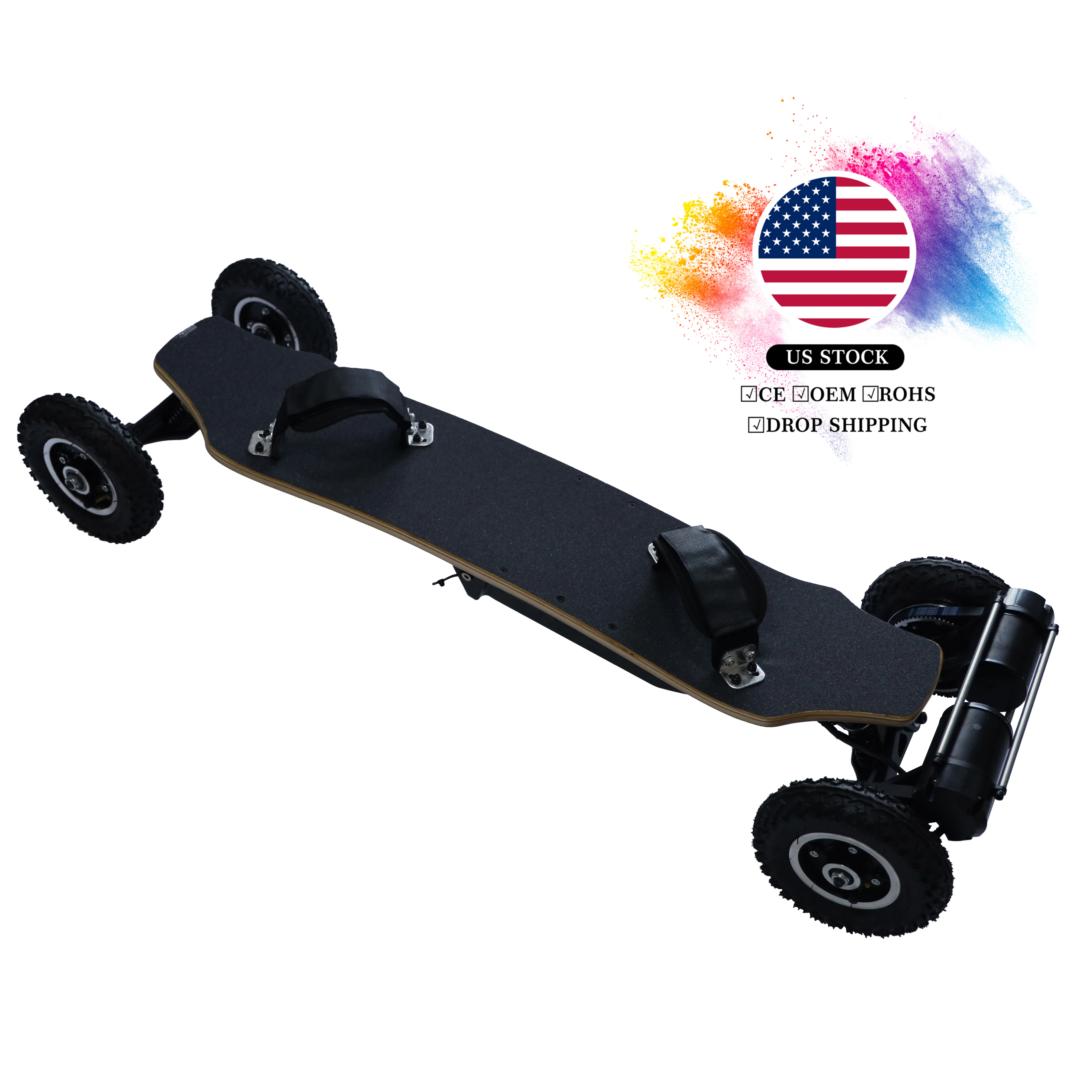 

2021 best selling boosted skateboard Terrain off Road Dual Motor electric longboard with Remote Control