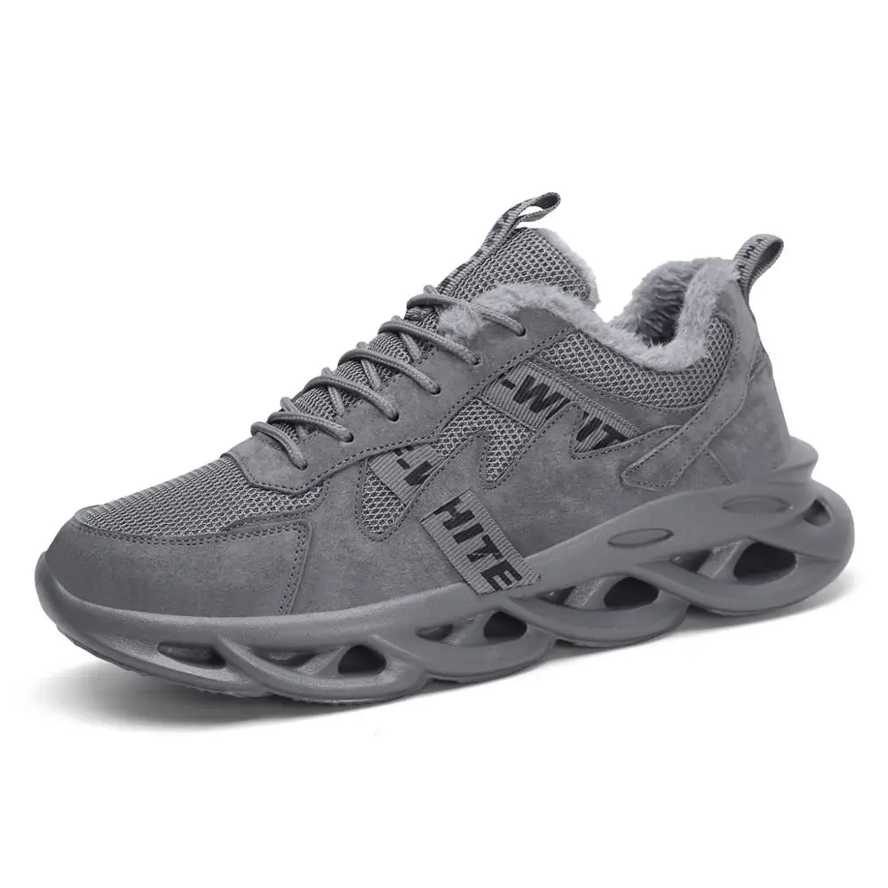 

thicker outsole winter Fashion warm cotton shoes for men casual