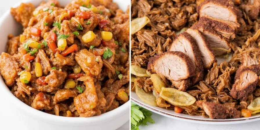 Healthy slow cooker pulled pork with fresh herbs