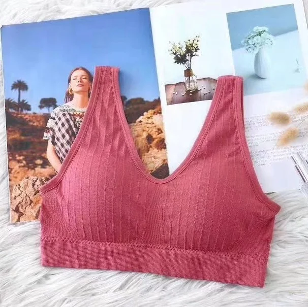 

Manufacturers direct sales of the most popular Girl Lady sports Tube Top Wrapped Chest Vest Seamless Bra