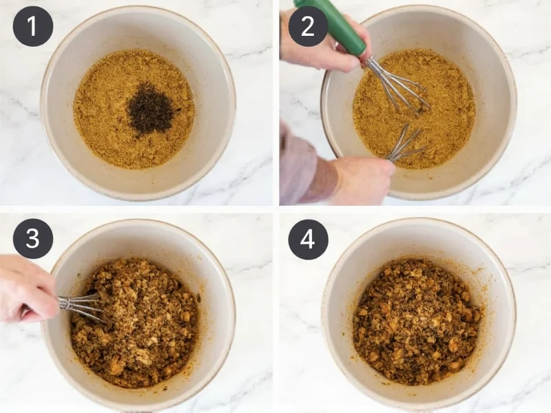 Step-by-step mixing of DIY bird suet with kitchen scraps in bowl