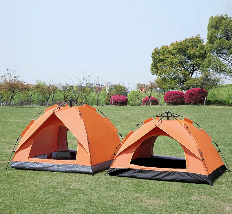 

New Arrival High Quality Outdoor Folding Automatic Instant Waterproof UV Protection Two Door Camping Tents, Customized color