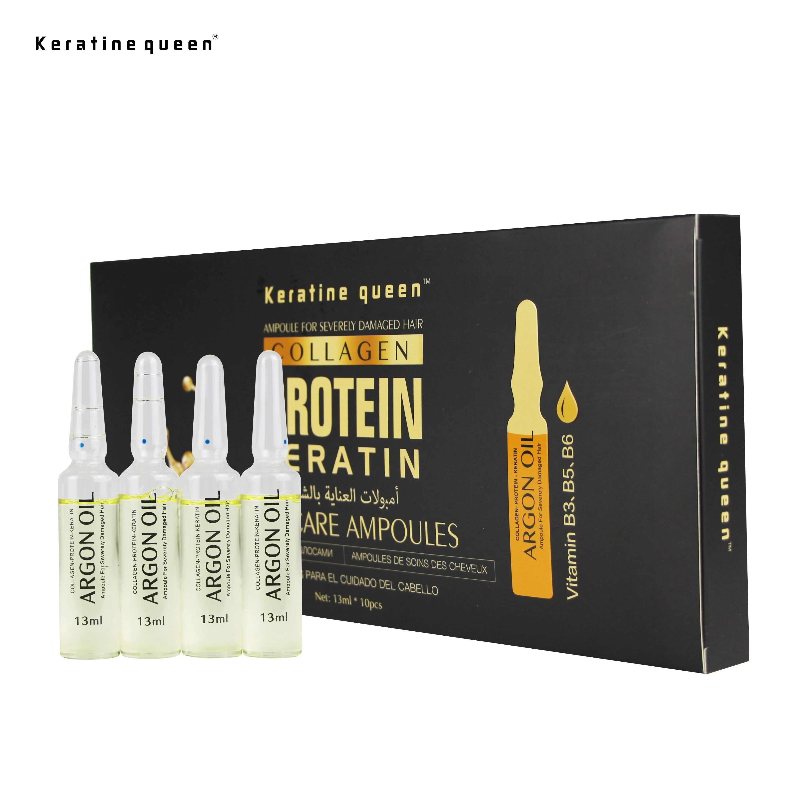 

Argan Oil Nourishing Moisturizing Ampoules Hair Smoothing Serum Ampoule Treatment for Hair Care