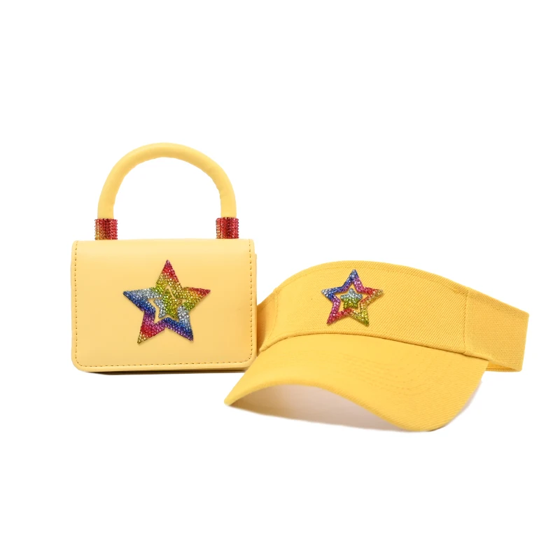

Wholesale Purse And Hat Set Matching Hats Bling Glitter Purse And Baseball Hat, 12 colors