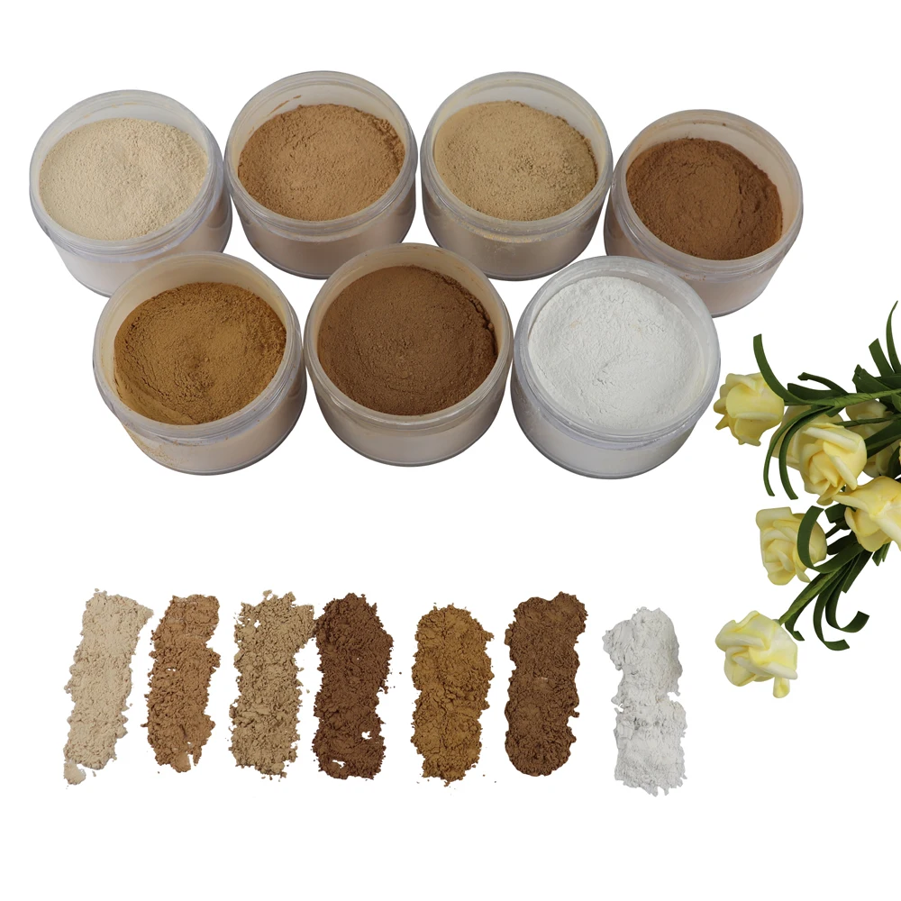 

Your Own Brand Cosmetics Private Label Face Makeup 7 colors Translucent Setting Loose Powder