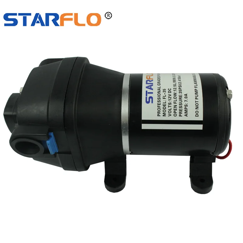 

STARFLO 12.5LPM 35PSI RV fresh sea water diaphragm pump 12V DC FL-35 electric marine water transfer pump