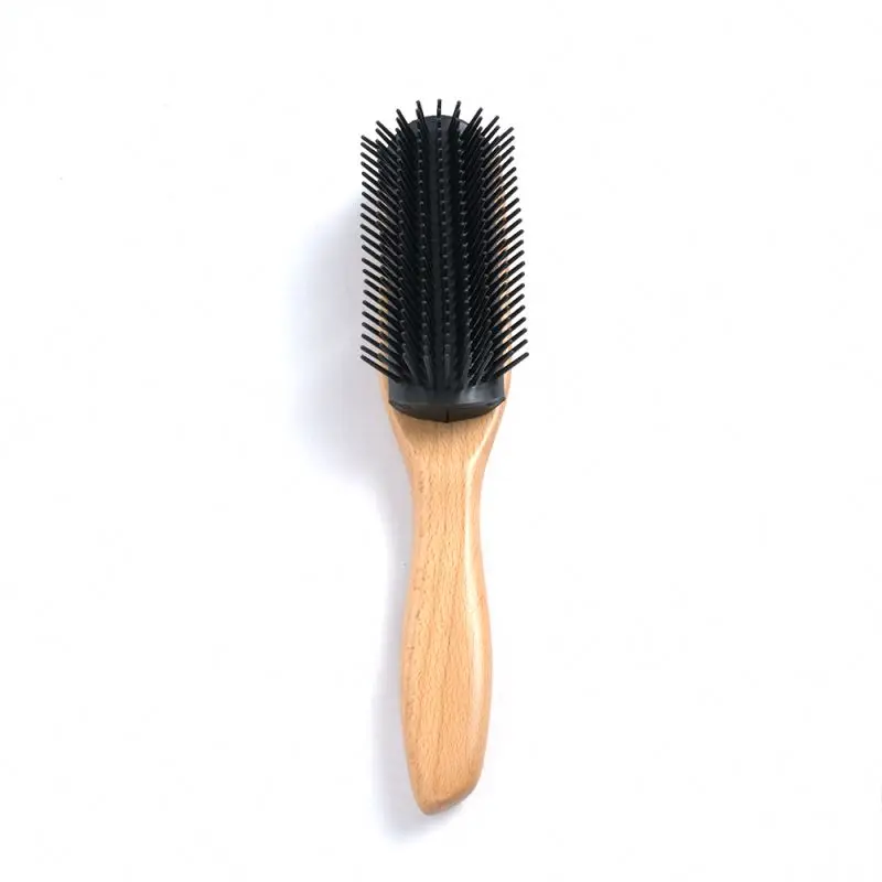 

Bamboo Wooden Hair Brush Comb For Women Vented Paddle Cushion Private Label Set With Bag Natural Sisal Vegan Bristle