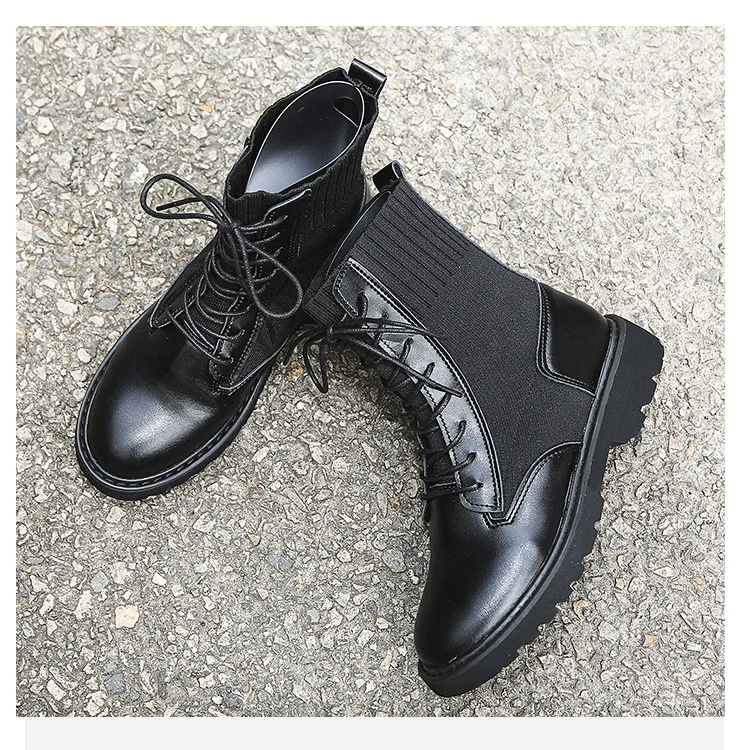 

Factory Direct Supply High Quality Flat Leather Boots Women For Ladies