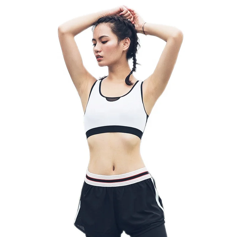 

Wholesale Fitness Ladies Girls Running Gym Yoga Bra Tops Custom Logo Crane Exercise Workout Women Sports Bra, As picture