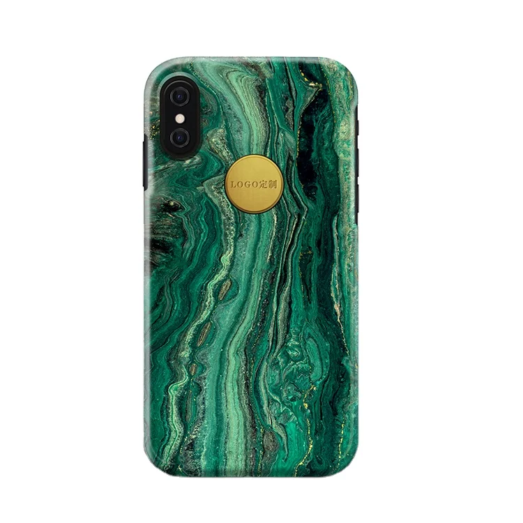 

Hot sell hard PC custom Water-Transfer OEM Design Logo phone Case With Gold Metal Strip Cell Phone Case For iphone 11/11 pro max, Customized