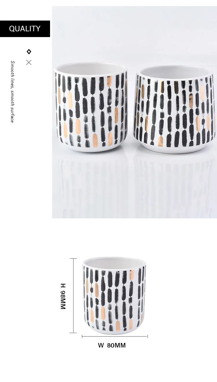 empty ceramic candle jar