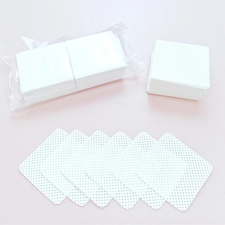 

Whole sale high quality pp melt-blown lint free wipes custom nail art lint free wipe 100pcs/bag, White