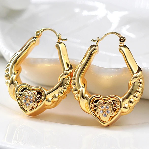 

African high quality copper Women wedding party big accessories for designer earings