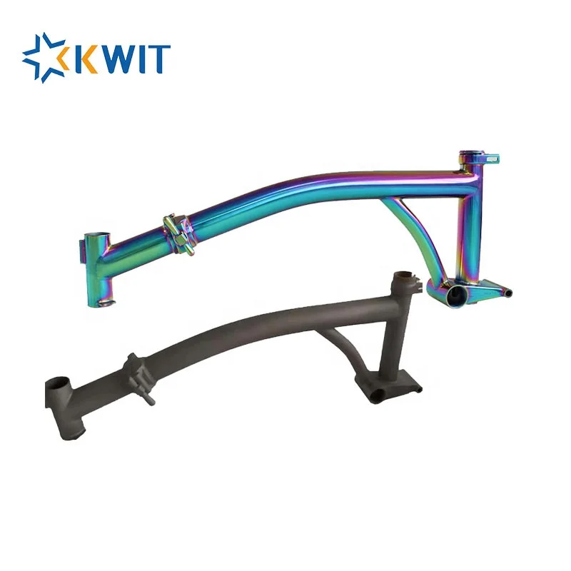 

titanium folding bike frame,K-Whale,titanium bicycle parts, Titanium grey or customized